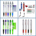 new arrive promotional soft grip printing digital touch pen with banner